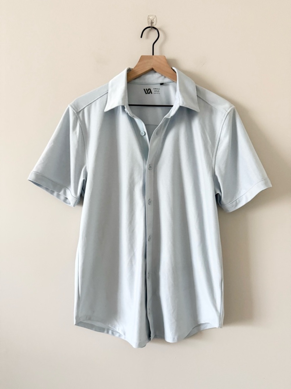 Dick's Sporting Goods Performance Light Blue Short-Sleeve Button Up Size S
